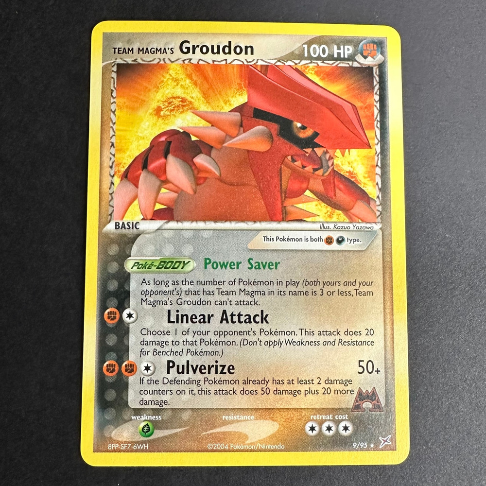 Pokemon TCG Team Magma's Groudon 9/95 Deck Exclusives Rare Near Mint